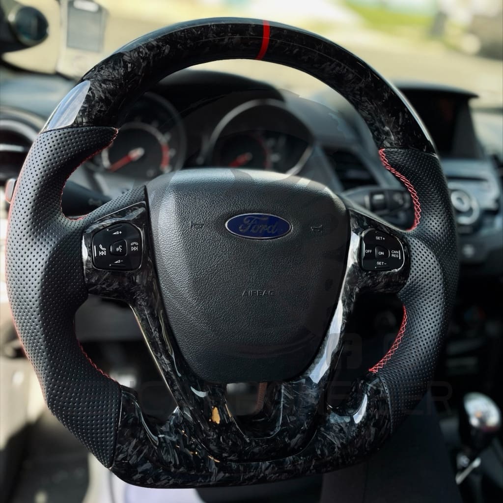 2011-2019 Ford Fiesta Carbon Fiber Steering Wheel - Steering Wheels