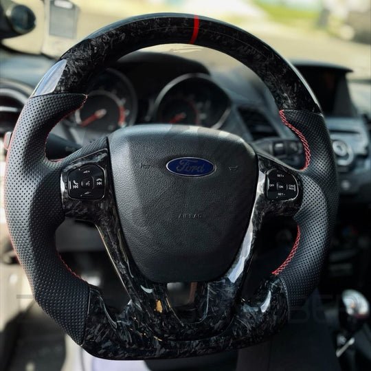 2011-2019 Ford Fiesta Carbon Fiber Steering Wheel - Steering Wheels