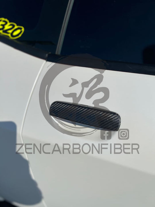 2011 + Dodge Charger/Challenger Carbon Fiber Door Handle Covers Vehicle Parts &amp; Accessories