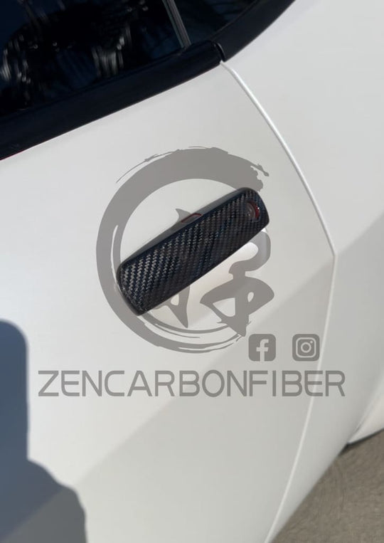 2011 + Dodge Charger/Challenger Carbon Fiber Door Handle Covers Vehicle Parts &amp; Accessories