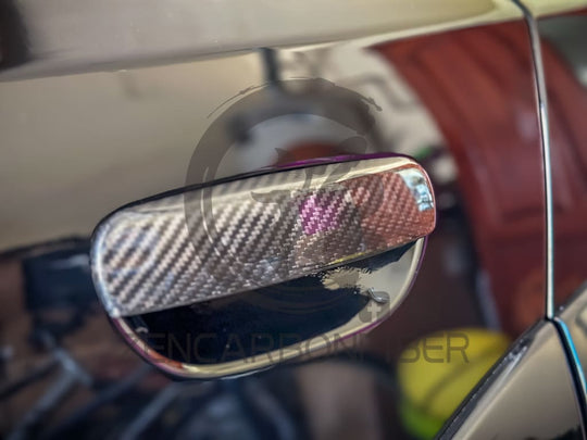 2011 + Dodge Charger/Challenger Carbon Fiber Door Handle Covers Vehicle Parts &amp; Accessories
