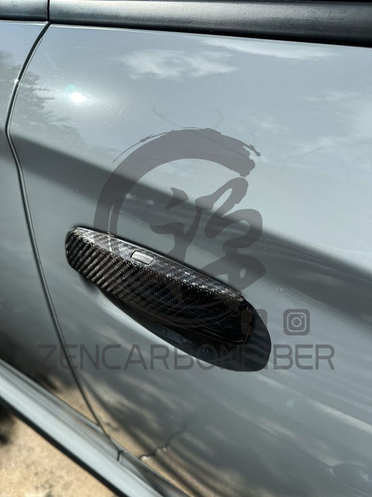 2011+ Dodge Charger/Challenger Carbon Fiber Door Handle Covers Vehicle Parts &amp; Accessories