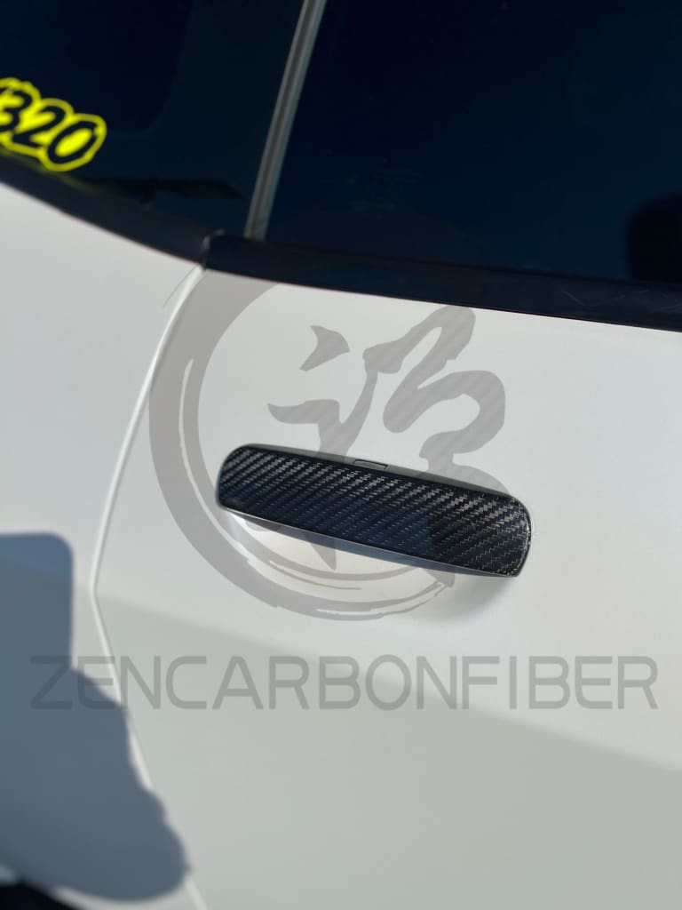 2011 + Dodge Charger/Challenger Carbon Fiber Door Handle Covers Vehicle Parts &amp; Accessories