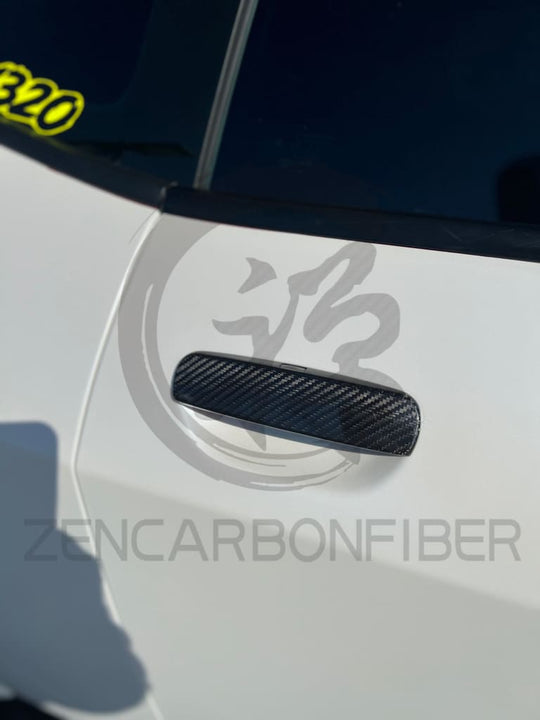 2011 + Dodge Charger/Challenger Carbon Fiber Door Handle Covers Vehicle Parts &amp; Accessories