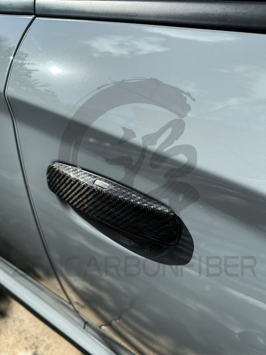 2011+ Dodge Charger/Challenger Carbon Fiber Door Handle Covers Vehicle Parts &amp; Accessories