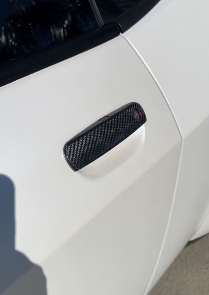 2011 + Dodge Charger/Challenger Carbon Fiber Door Handle Covers Vehicle Parts & Accessories