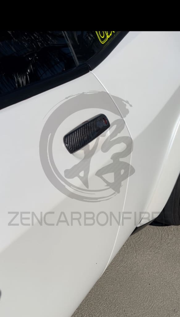 2011 + Dodge Charger/Challenger Carbon Fiber Door Handle Covers Vehicle Parts &amp; Accessories