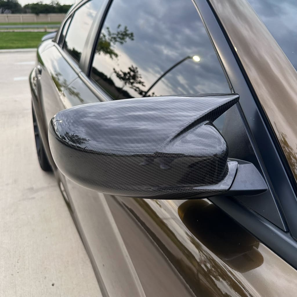 2011 + Dodge Charger/Chrysler 300 M-style Carbon Fiber Mirror Cap Covers