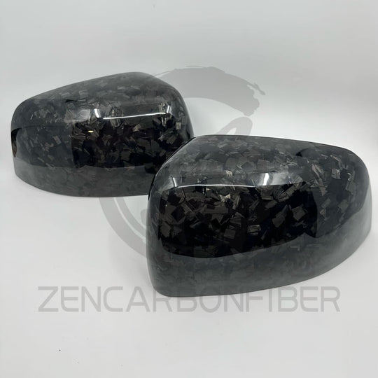 2011 + Jeep Grand Cherokee/Dodge Durango Carbon Fiber Mirror Caps Replacement Forged carbon fiber mirror caps