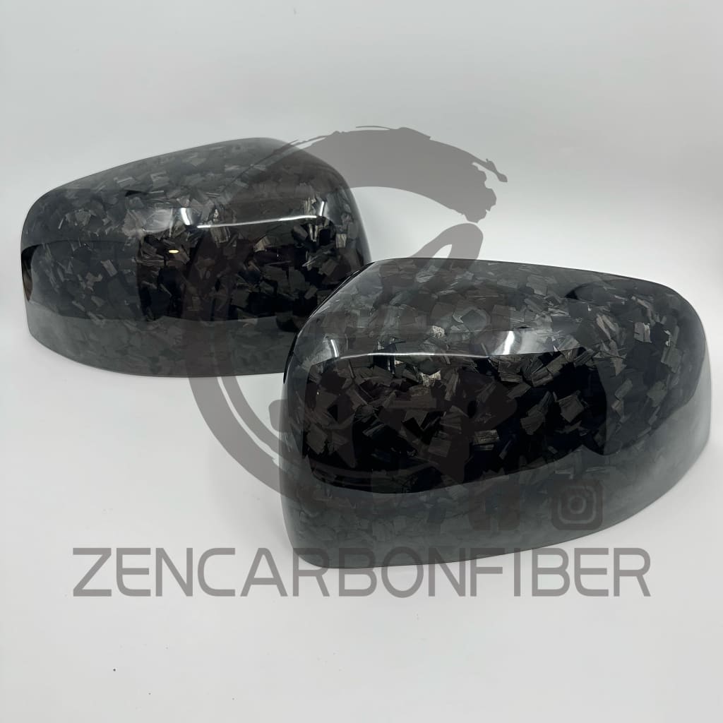 2011 + Jeep Grand Cherokee/Dodge Durango Carbon Fiber Mirror Caps Replacement Forged carbon fiber mirror caps