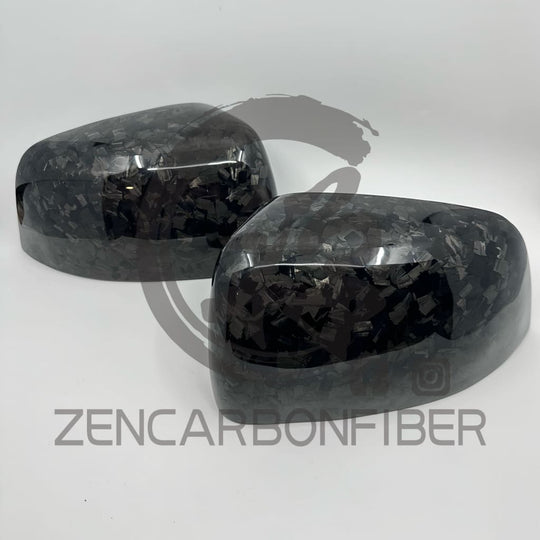2011 + Jeep Grand Cherokee/Dodge Durango Carbon Fiber Mirror Caps Replacement Forged carbon fiber mirror caps