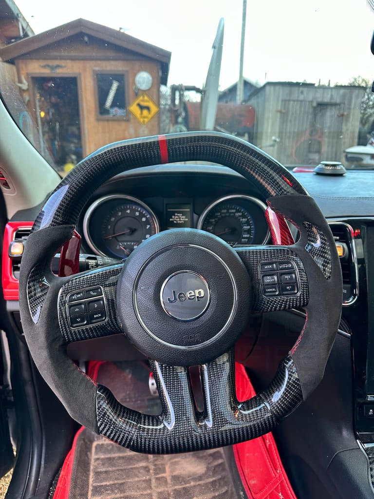 2012-2014 Dodge/Jeep/Chrysler Srt8 Carbon Fiber Steering Wheel Steering Wheel