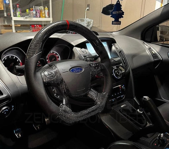 2012-2014 Ford Focus Carbon Fiber Steering Wheel - Steering Wheels
