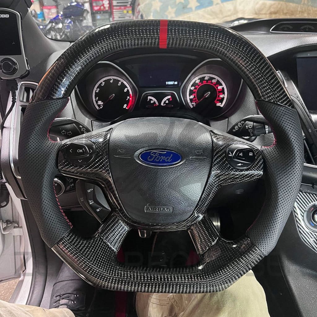 2012-2014 Ford Focus Carbon Fiber Steering Wheel - Steering Wheels
