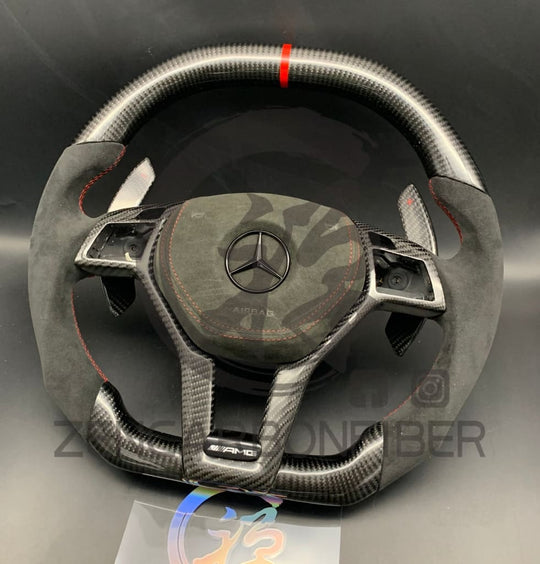 Mercedes Custom Carbon Fiber Steering Wheel