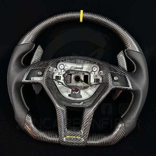 Mercedes Custom Carbon Fiber Steering Wheel