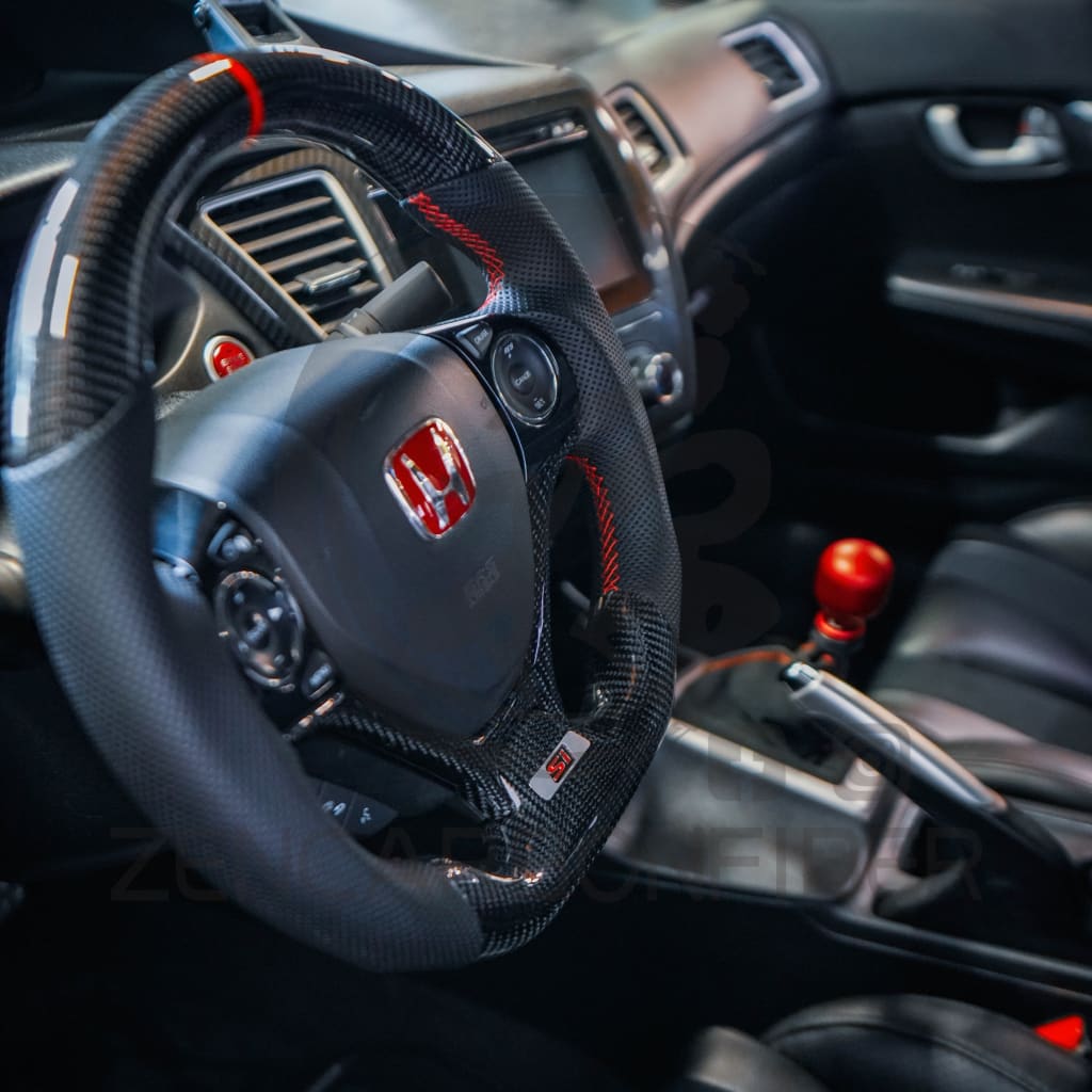 2012-2015 9th gen Honda Civic Carbon Fiber Steering Wheel Steering Wheels
