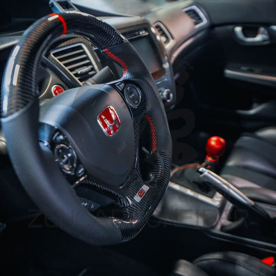2012-2015 9th gen Honda Civic Carbon Fiber Steering Wheel Steering Wheels