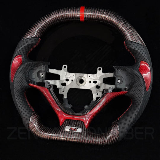2012-2015 9th gen Honda Civic Carbon Fiber Steering Wheel - Steering Wheels