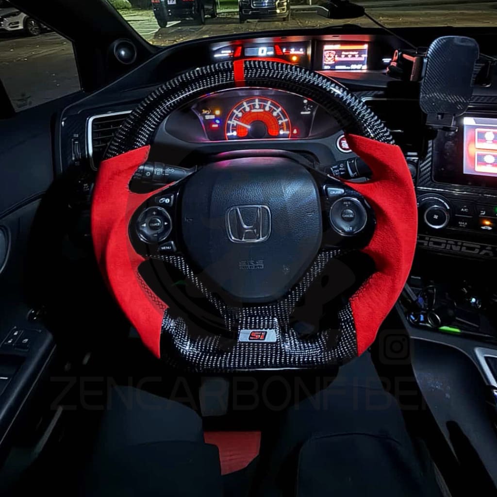 2012-2015 9th gen Honda Civic Carbon Fiber Steering Wheel Steering Wheels