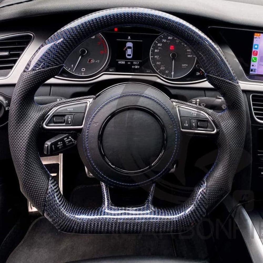 2012-2016 Audi B8.5/8V A3/S3/RS3 A4/S4/RS4 A5/S5/RS5 Carbon Fiber Steering Wheel - Steering Wheels