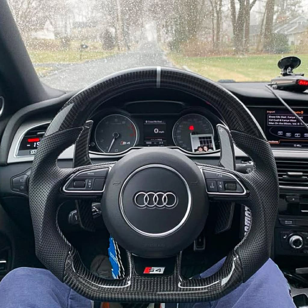 2012-2016 Audi B8.5 A3/S3/RS3 A4/S4/RS4 A5/S5/RS5 Carbon Fiber Steering Wheel - Steering Wheels