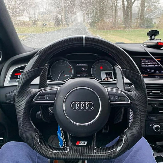 2012-2016 Audi B8.5 A3/S3/RS3 A4/S4/RS4 A5/S5/RS5 Carbon Fiber Steering Wheel - Steering Wheels