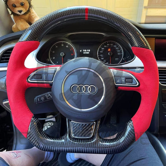 2012-2016 Audi B8.5/8V A3/S3/RS3 A4/S4/RS4 A5/S5/RS5 Carbon Fiber Steering Wheel - Steering Wheels