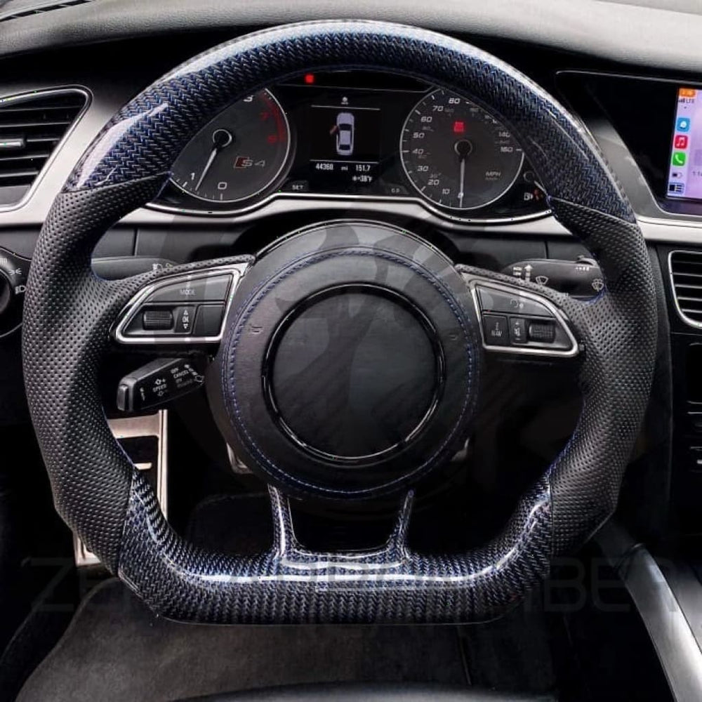 2012-2016 Audi B8.5/8V A3/S3/RS3 A4/S4/RS4 A5/S5/RS5 Carbon Fiber Steering Wheel - Steering Wheels