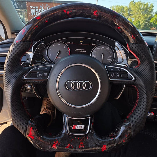 2012-2016 Audi B8.5/8V A3/S3/RS3 A4/S4/RS4 A5/S5/RS5 Carbon Fiber Steering Wheel - Steering Wheels