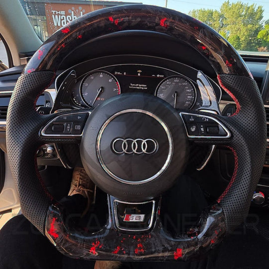 2012-2016 Audi B8.5/8V A3/S3/RS3 A4/S4/RS4 A5/S5/RS5 Carbon Fiber Steering Wheel - Steering Wheels