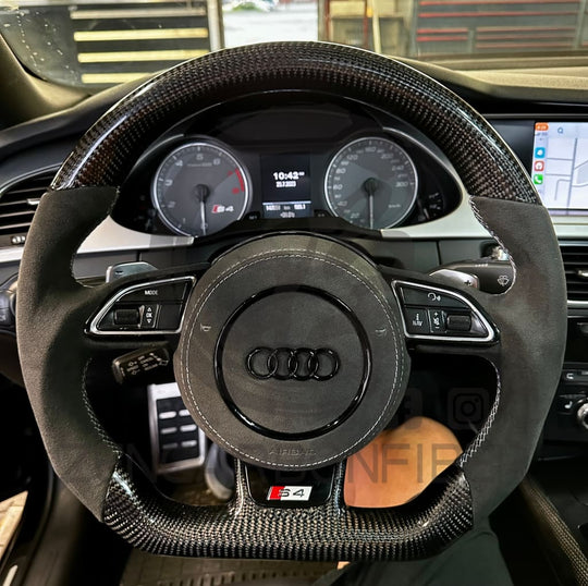 2012-2016 Audi B8.5 A/S/Rs 3/4/5/6/7 Carbon Fiber Steering Wheel