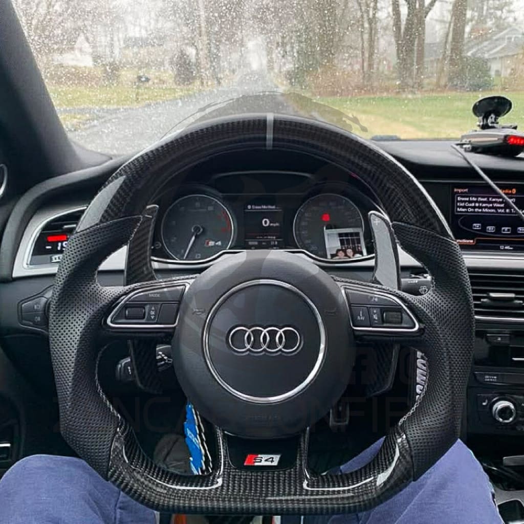 2012-2016 Audi B8.5 A3/S3/RS3 A4/S4/RS4 A5/S5/RS5 Carbon Fiber Steering Wheel - Steering Wheels