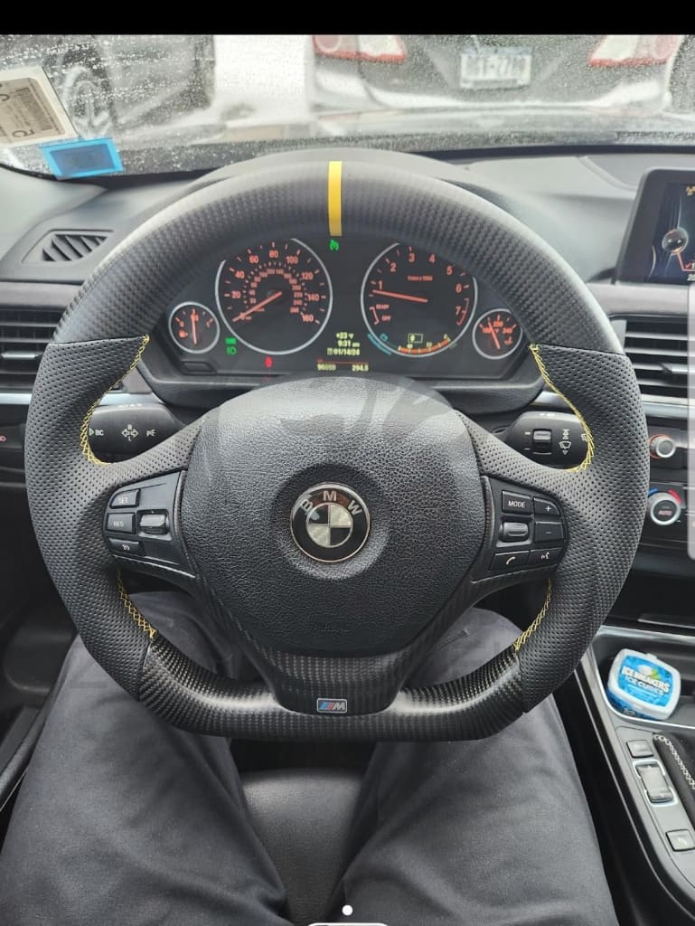 2012-2019 Bmw F30/F32 3/4-Series Carbon Fiber Steering Wheel Steering Wheel