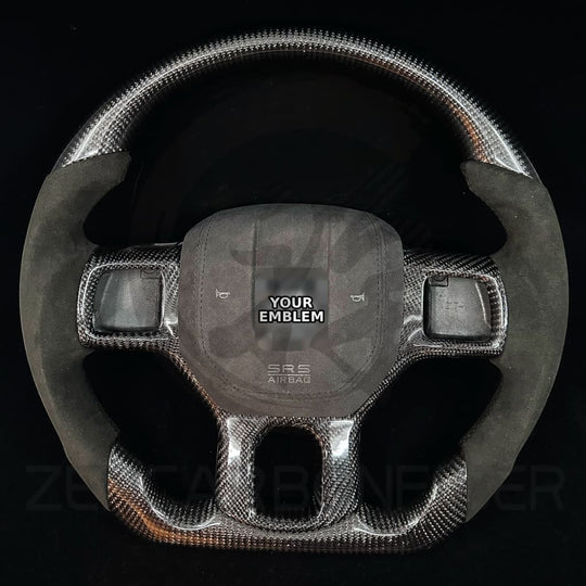 2012-2018 Dodge RAM Carbon Fiber Steering Wheel - Steering Wheels