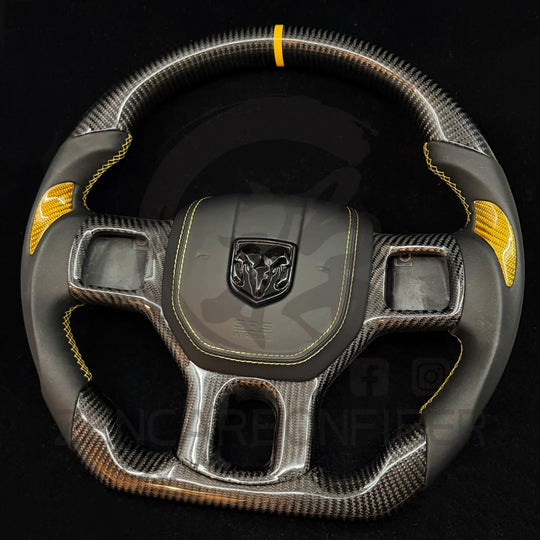 2012-2018 Dodge RAM Carbon Fiber Steering Wheel Steering Wheels