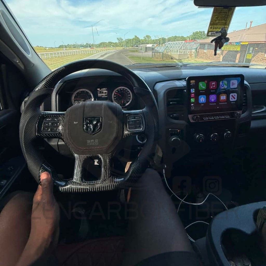 2012-2018 Dodge RAM Carbon Fiber Steering Wheel Steering Wheels