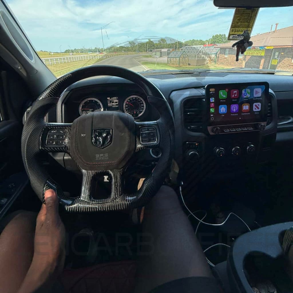 2012-2018 Dodge RAM Carbon Fiber Steering Wheel Steering Wheels