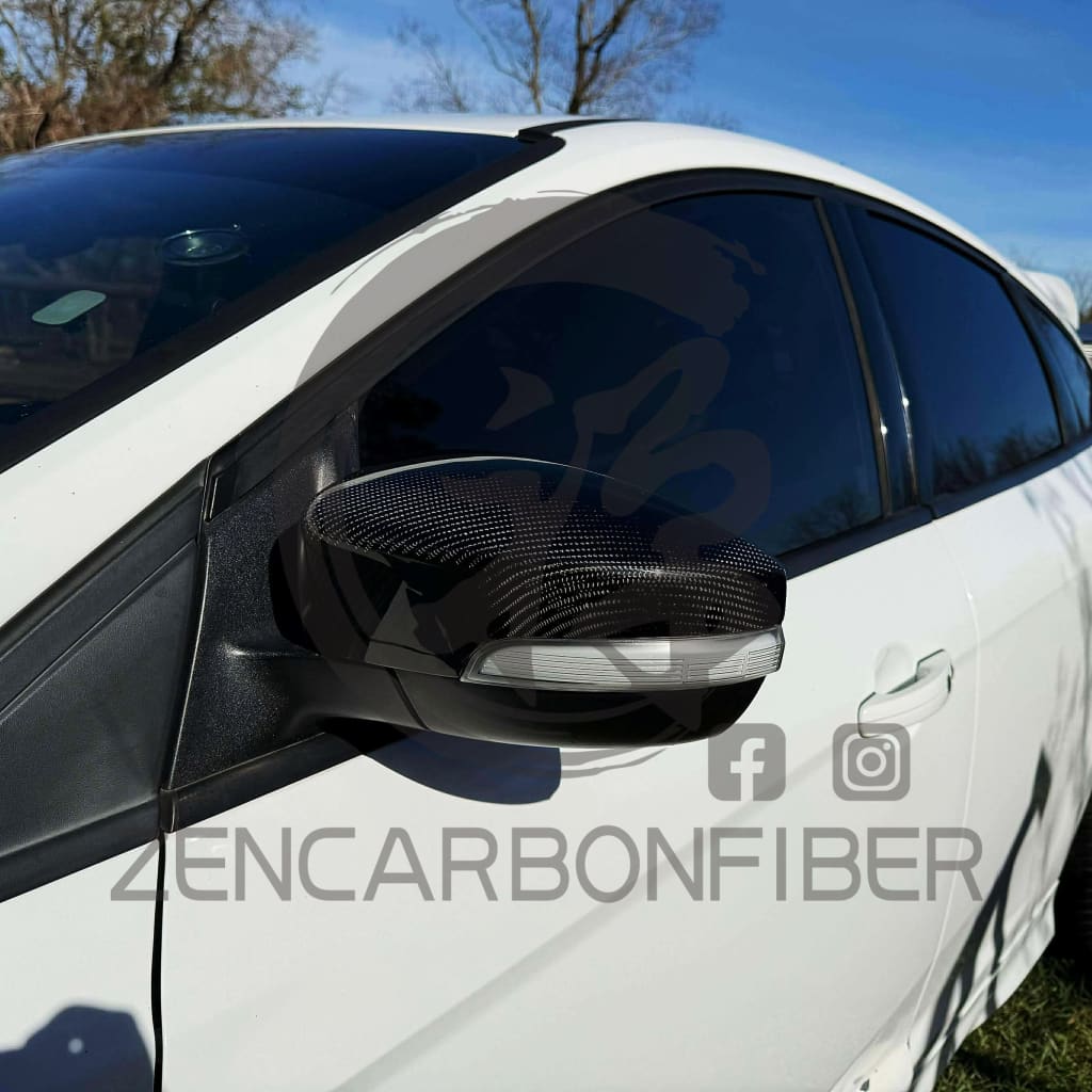 2012+ Ford Focus ST/RS Carbon Fiber Mirror Caps Replacement mirror