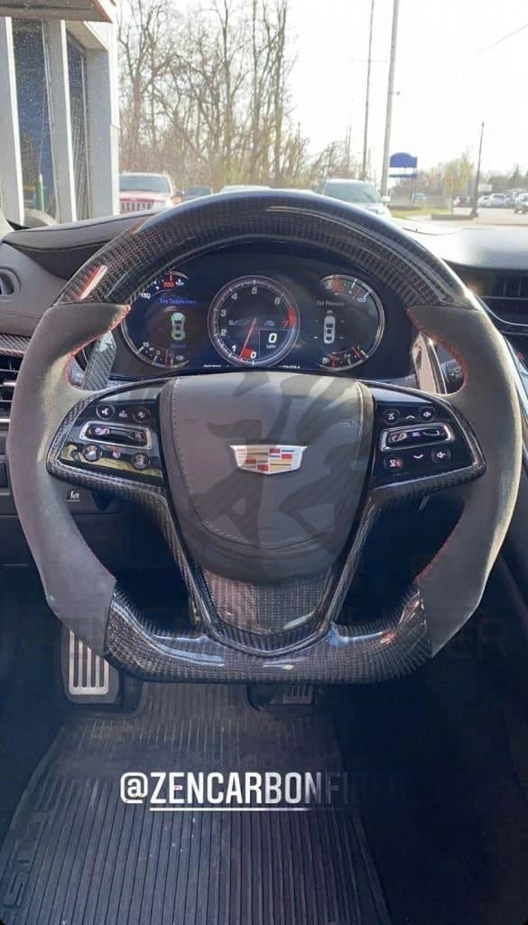 2013-2019 Cadillac ATS/CTS Carbon Fiber Steering Wheel - Steering Wheels