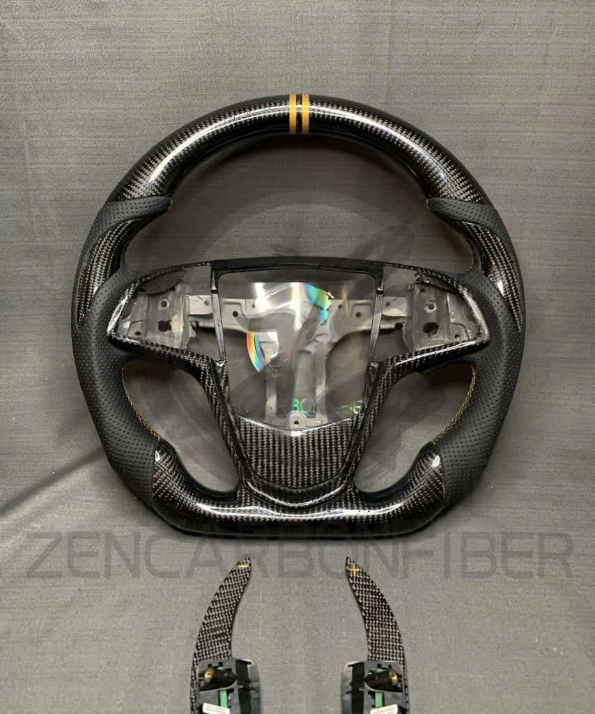 2013-2019 Cadillac ATS/CTS Carbon Fiber Steering Wheel - Steering Wheels