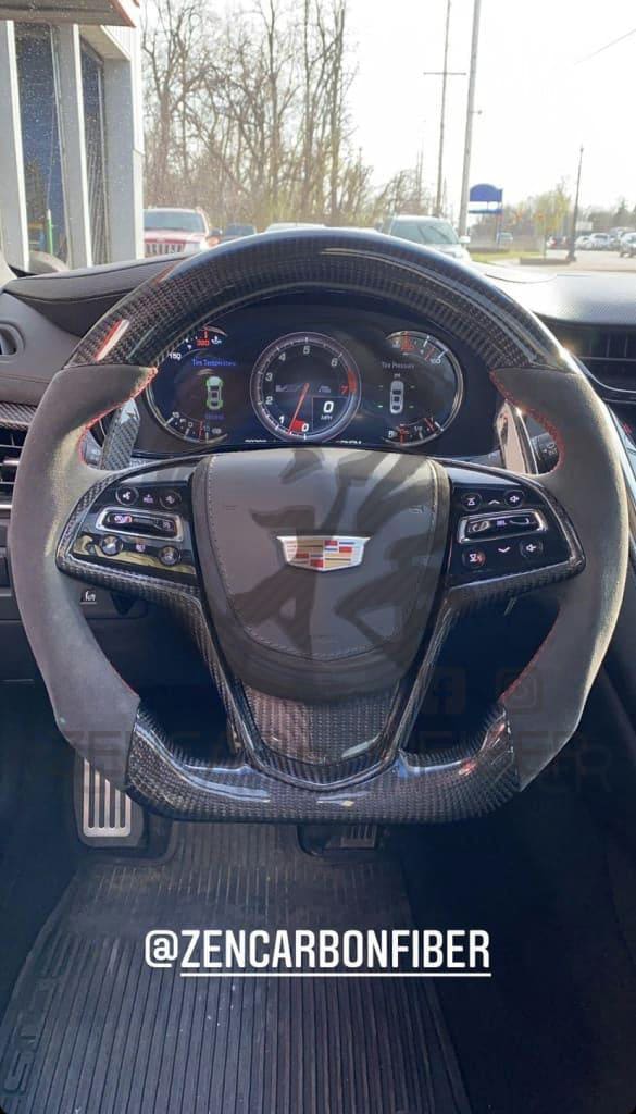 2013-2019 Cadillac ATS/CTS Carbon Fiber Steering Wheel - Steering Wheels