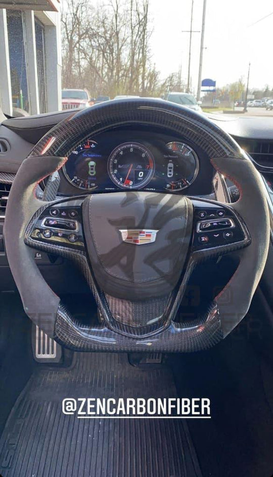 2013-2019 Cadillac ATS/CTS Carbon Fiber Steering Wheel - Steering Wheels