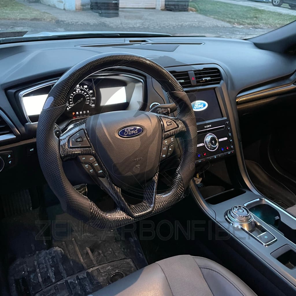 2013-2020 Ford Fusion/Edge Carbon Fiber Steering Wheel - Steering Wheels