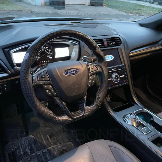 2013-2020 Ford Fusion/Edge Carbon Fiber Steering Wheel - Steering Wheels