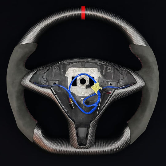 2013-2020 Tesla Model S/X Carbon Fiber Steering Wheel - Steering Wheels