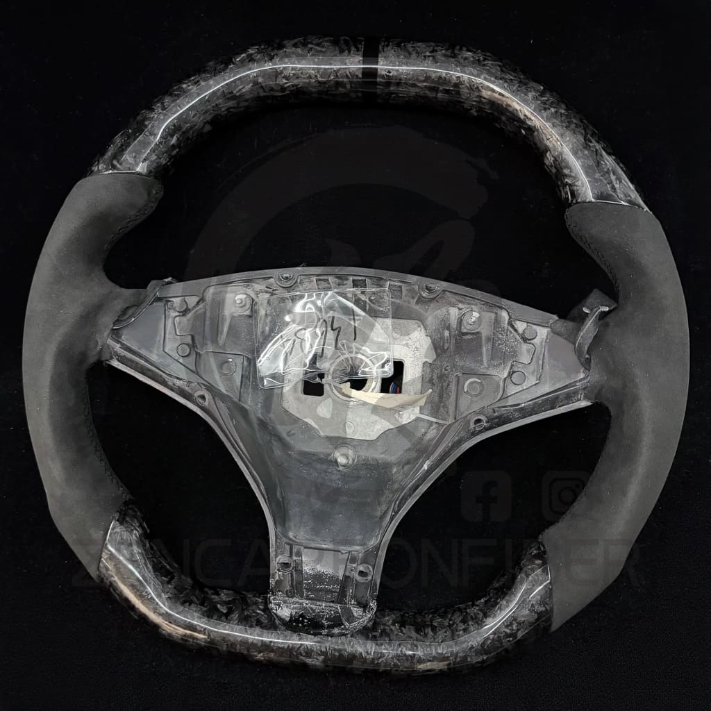 2013-2020 Tesla Model S/X Carbon Fiber Steering Wheel - Steering Wheels