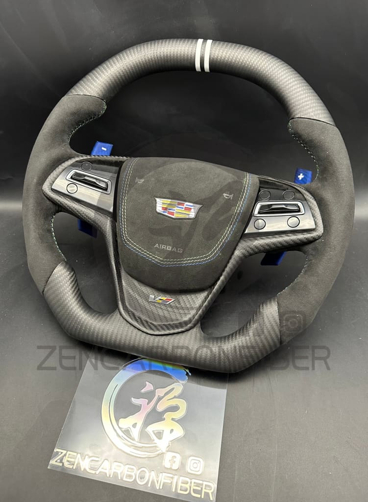 2013+ Cadillac Ats/Cts Carbon Fiber Steering Wheel