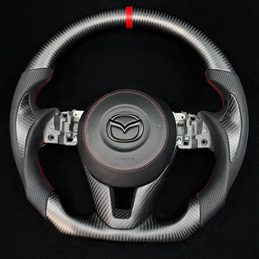 2014-2016 Mazda3 Carbon Fiber Steering Wheel - Steering Wheels