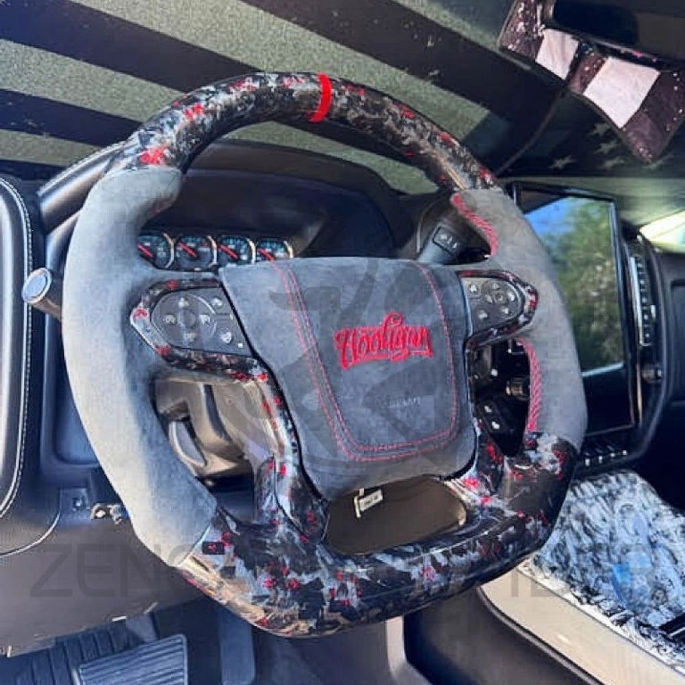 2014-2018 Chevrolet Silverado/Suburban/Tahoe Carbon Fiber Steering Wheel - Steering Wheels